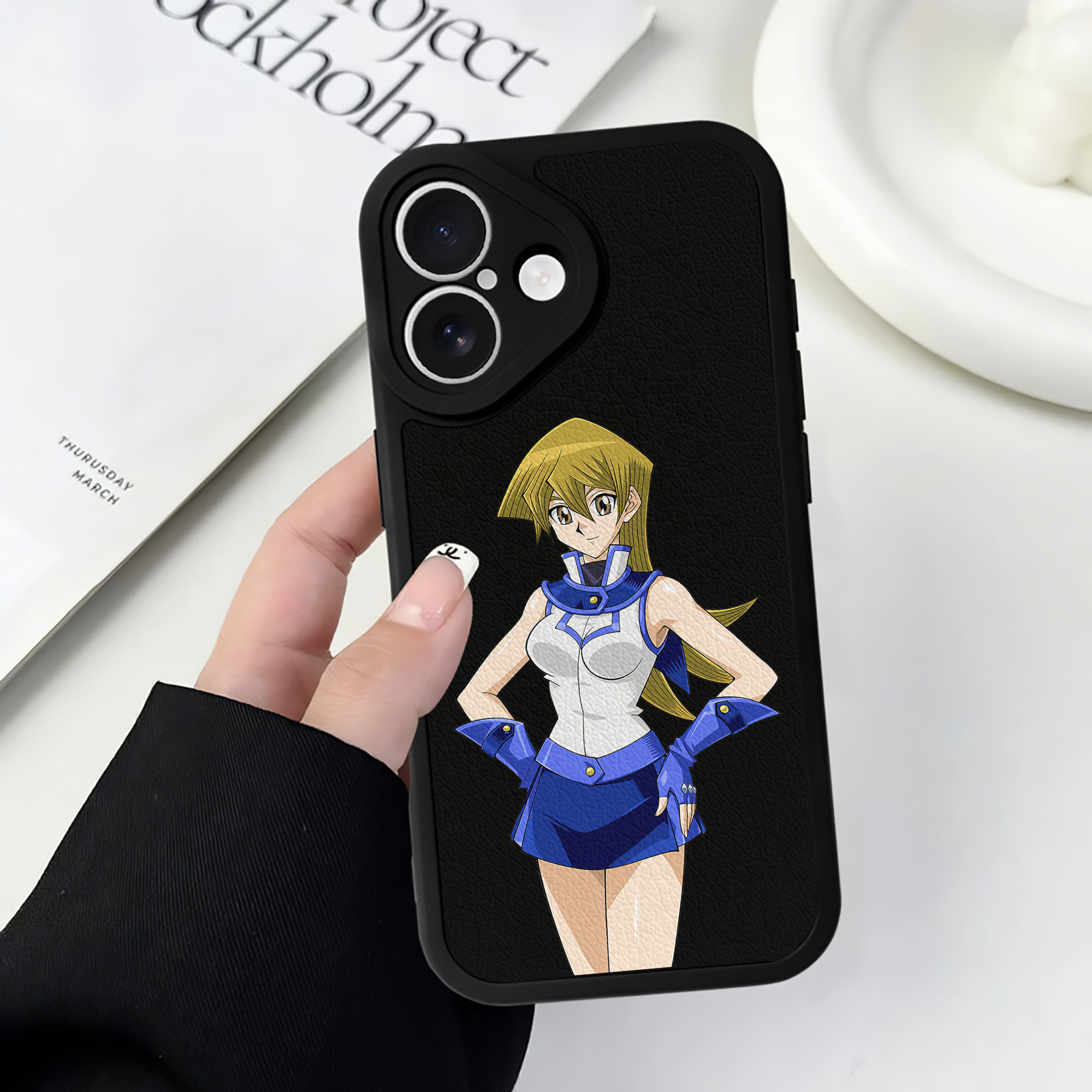 遊☆戯☆王 Yu-Gi-Oh! 【iPhone 16シリーズ対応】シリコンスマホケース（レザー調） 材質：シリコン
